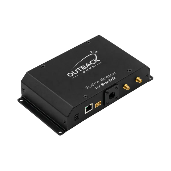 Outback Comms Fusion unit for Starlink with antenna and network ports