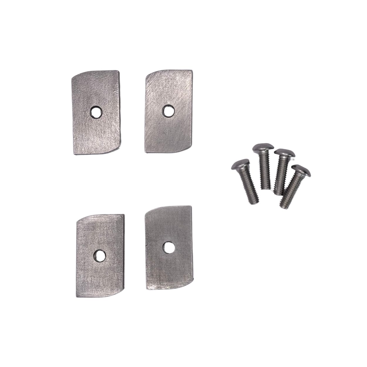 4 Stainless Channel Nuts with Screw on the side