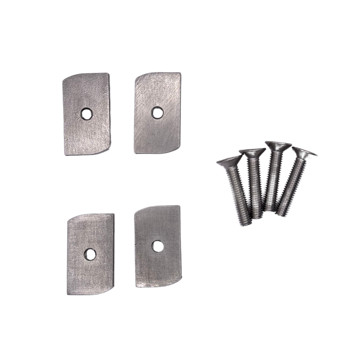 4 Stainless Channel Nuts with Screw on the side