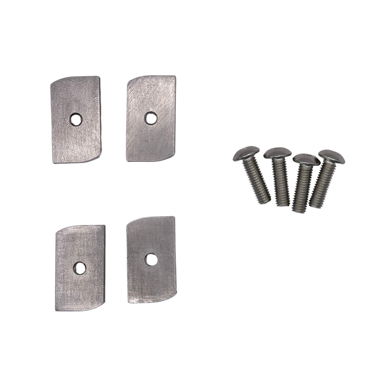 4 Stainless Channel Nuts with Screw on the side