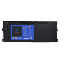 Baintech 110Ah slimline lithium battery, front view, alternate image