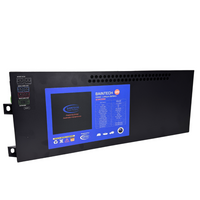 Baintech 110Ah slimline lithium battery, angled view