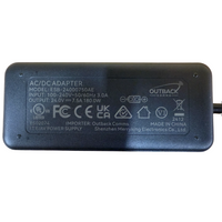 Label of the 240V to 24V AC/DC adapter showing 24V 7.5A output