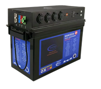 Baintech 150Ah lithium power station with Anderson, USB and cigarette outlets on top