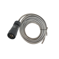 4 Pin Weipu dash switch harness: coiled cable with a round Weipu connector