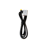 XT60 to Anderson cable, coiled, with grey Anderson plug and yellow XT60 plug